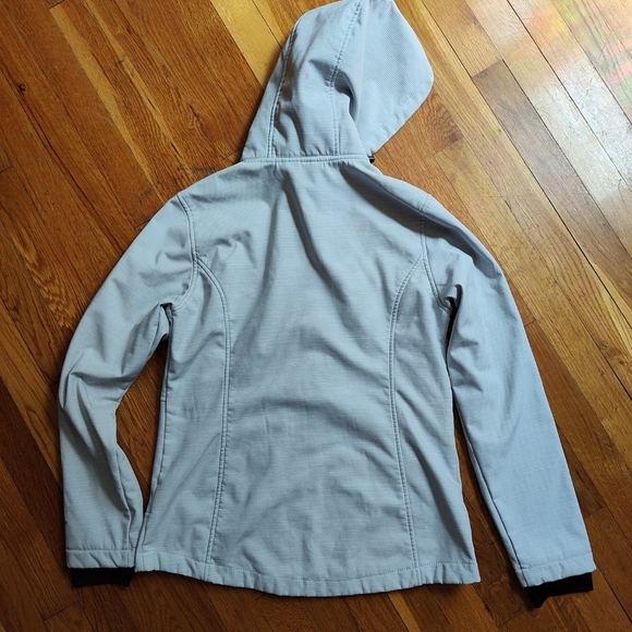 Women's free country size small zip up jacket gray and white - Picture 6 of 9